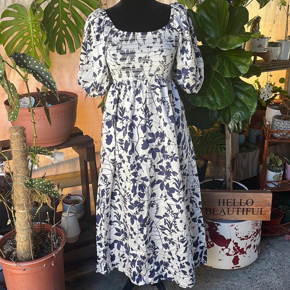 La Ligne smocked midi dress